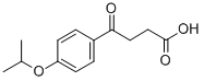 4-(1-甲基乙氧基)-γ-氧代苯丁酸 结构式