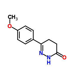 6-(4-甲氧基苯基)-4,5-二氢-3(2H)-哒嗪酮 结构式