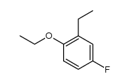 1-(2-乙氧基乙基)-4-氟苯 结构式