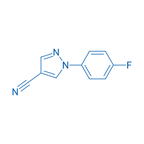 1-(4-氟苯基)-1H-吡唑-4-腈 结构式
