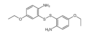 2-[(2-amino-5-ethoxyphenyl)disulfanyl]-4-ethoxyaniline 结构式