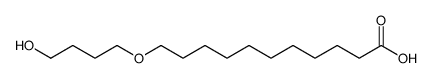 Undecanoic acid, 11-(4-hydroxybutoxy)- 结构式