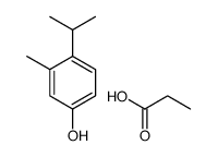 Phenol, 3-methyl-4-(1-methylethyl)-, 1-propanoate 结构式