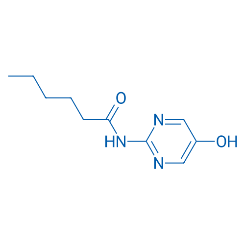 N-(5-羟基嘧啶-2-基)己酰胺 结构式