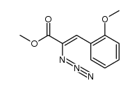 2-Propenoic acid, 2-azido-3-(2-methoxyphenyl)-, methyl ester, (Z)- 结构式