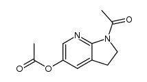 Ethanone, 1-[5-(acetyloxy)-2,3-dihydro-1H-pyrrolo[2,3-b]pyridin-1-yl]- 结构式