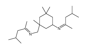 N-(1,3-dimethylbutylidene)-5-[(1,3-dimethylbutylidene)amino]-1,3,3-trimethylcyclohexanemethylamine 结构式