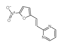 2-[2-(5-硝基-2-呋喃基)乙烯基]嘧啶 结构式