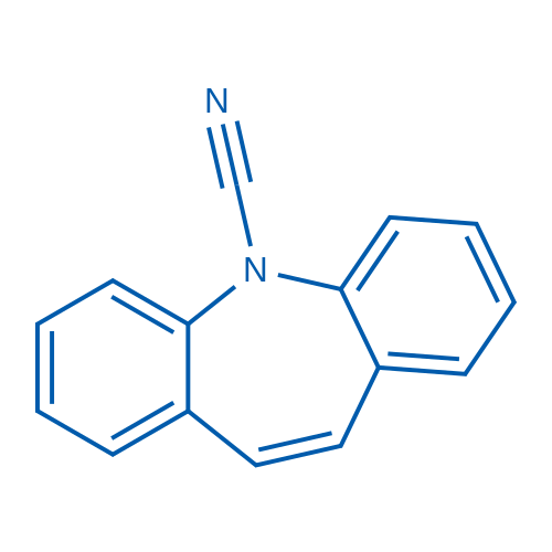 5-氰基-5H-二苯并[b,f]氮杂卓 结构式