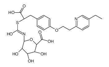 吡格列酮噻唑烷二酮开环的N-β-D-葡糖醛酸 结构式