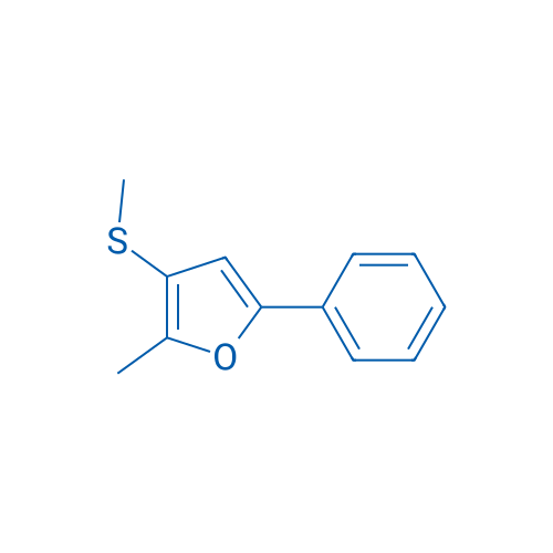 Furan, 2-methyl-3-(methylthio)-5-phenyl- 结构式