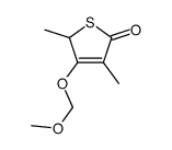 2(5H)-Thiophenone, 4-(methoxymethoxy)-3,5-dimethyl- 结构式
