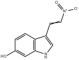 3-(2-硝基乙烯基)-1H-吲哚-6-醇 结构式