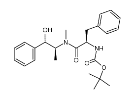Carbamic acid, [2-[(2-hydroxy-1-methyl-2-phenylethyl)methylamino]-2-oxo-1-(phenylmethyl)ethyl]-, 1,1-dimethylethyl ester, [1S-[1R*(S*),2R*]]- (9CI) 结构式