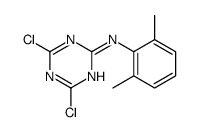 4,6-二氯-N-(2,6-二甲基苯基)-1,3,5-三嗪-2-胺 结构式