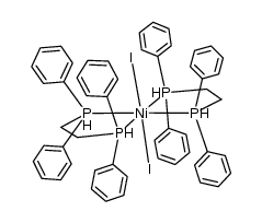 双[2-(二苯基膦基)乙基]二苯基膦二碘合镍(SP-4-2) 结构式