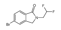 5-bromo-2-(2,2-difluoroethyl)isoindolin-1-one 结构式