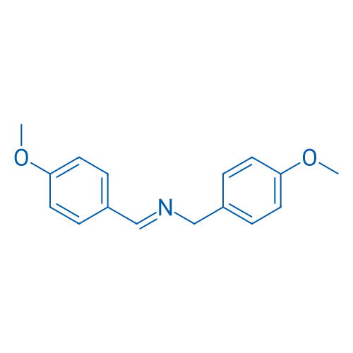 N-(4-甲氧基苄基)-1-(4-甲氧基苯基)苄基亚胺 结构式