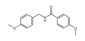 4-Methoxy-N-[(4-methoxyphenyl)methyl]benzamide 结构式