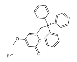 Phosphonium, [(4-methoxy-2-oxo-2H-pyran-6-yl)methyl]triphenyl-, bromide (1:1) 结构式
