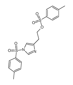 1H-Imidazole-4-ethanol, 1-[(4-methylphenyl)sulfonyl]-, 4-(4-methylbenzenesulfonate) 结构式
