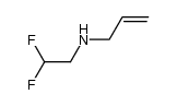 N-(2,2-二氟乙基)丙-2-烯-1-胺 结构式