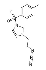 1H-Imidazole, 4-(2-azidoethyl)-1-[(4-methylphenyl)sulfonyl]- 结构式