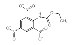 N-(2,4,6-三硝基苯基)氨基甲酸乙酯 结构式