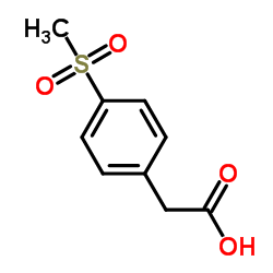 4-甲磺酰基苯乙酸 结构式