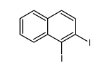 1,2-二碘萘 结构式
