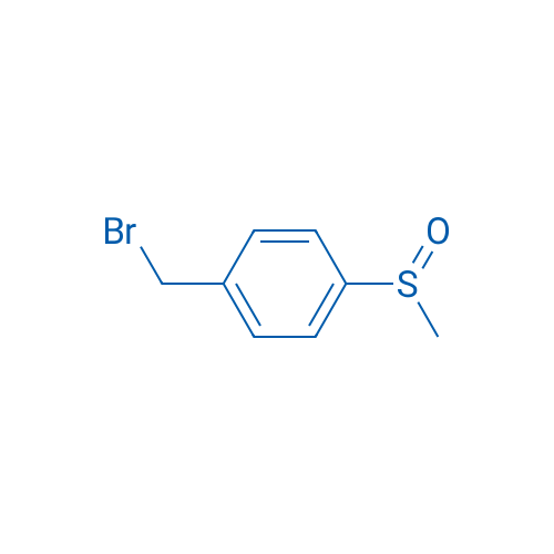 1-(溴甲基)-4-(甲基亚磺酰基)苯 结构式