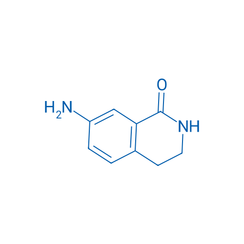 7-氨基-3,4-二氢异喹啉-1(2H)-酮 结构式