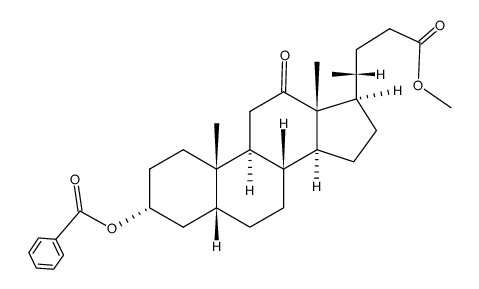 12-酮基石胆酸苯甲酸甲酯 结构式