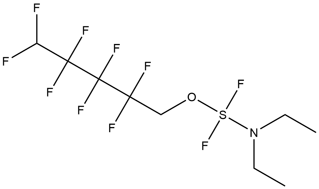 Sulfur, (N-ethylethanaminato)difluoro(2,2,3,3,4,4,5,5-octafluoro-1-pentanolato-κO)-, (T-4)- 结构式