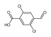 2,5-二氯-4-甲酰基苯甲酸 结构式