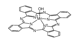 羟基[29H,31H-酞菁根合(2-)-κN29,κN30,κN31,κN32]合锰 结构式