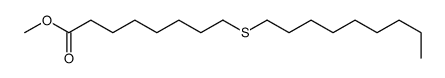 Octanoic acid, 8-(nonylthio)-, methyl ester 结构式