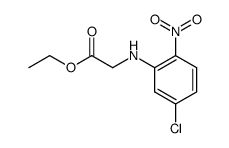 N-(5-氯-2-硝基苯基)甘氨酸乙酯 结构式