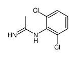 N-(2,6-二氯苯基)乙脒盐酸盐 结构式