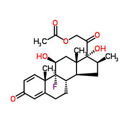 21-醋酸倍他米松 结构式