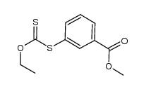 3-[(乙氧基硫代甲酰基)硫代]苯甲酸甲酯 结构式