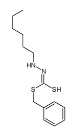Hydrazinecarbodithioic acid, 2-hexyl-, phenylmethyl ester 结构式