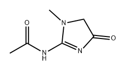N-(4,5-二氢-1-甲基-4-氧代-1H-咪唑-2-基)乙酰胺 结构式