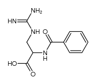 2-苯甲酰氨基-3-胍基丙酸 结构式