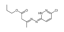 Butanoic acid,3-[2-(6-chloro-3-pyridazinyl)hydrazinylidene]-, propyl ester 结构式