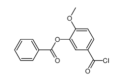 3-苯甲酰氧基-4-甲氧基苯甲酰氯 结构式