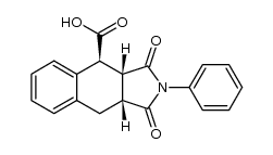 1H-Benz[f]isoindole-4-carboxylic acid, 2,3,3a,4,9,9a-hexahydro-1,3-dioxo-2-phenyl-, (3aR,4S,9aR)-rel- 结构式
