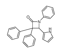1,3,3-三苯基-4-(1H-吡咯-2-基)氮杂环丁-2-酮 结构式