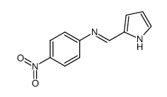 4-硝基-N-(1H-吡咯-2-亚甲基)苯胺 结构式