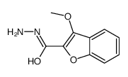 2-Benzofurancarboxylic acid, 3-methoxy-, hydrazide 结构式